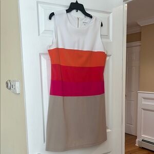 Calvin Klein Colorblock Sleeveless Dress
